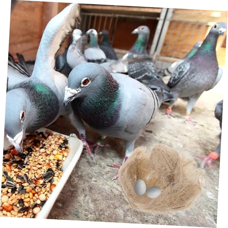 حشو عش الطيور الطبيعي من الجوت لمواد الفراش لببغاء الطائر الطنان والطيور البرية - Image 5